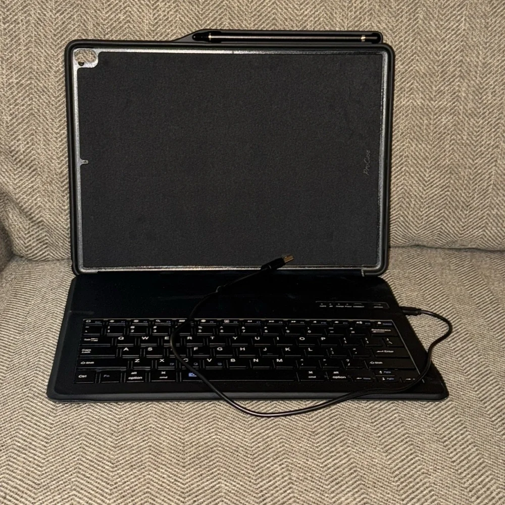 Black ProCase Keyboard Cover Case for Apple iPad Pro 12.9